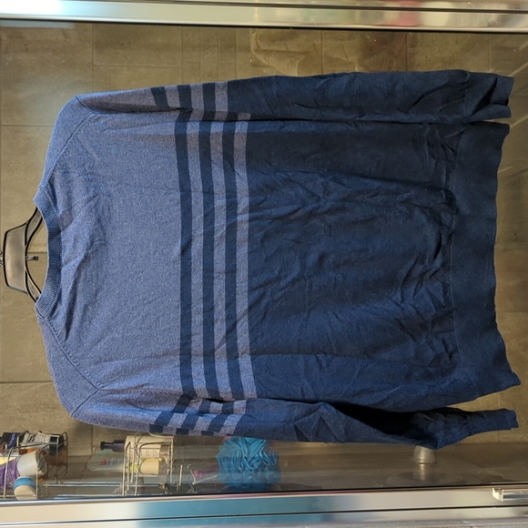 Men's George Blue Striped Pullover Sweater - Picture 6 of 8